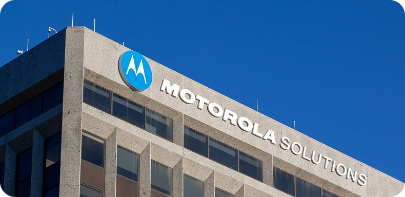 The Motorola Solutions building exterior.